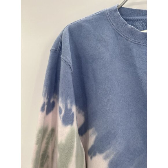 Atticus Crew Neck Fleece Pullover Sweatshirt sz M Medium NWOT Flower Graphic - Picture 2 of 12